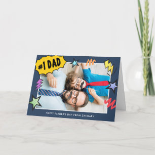 Comic Style Photo Father's Day Card