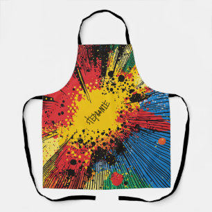 Comic Style Pop Art Explosion (10) Apron