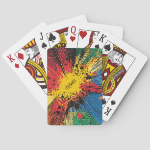 Comic Style Pop Art Explosion (10) Playing Cards