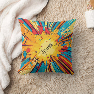 Comic Style Pop Art Explosion (11) Cushion