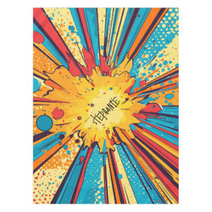 Comic Style Pop Art Explosion (11) Tablecloth
