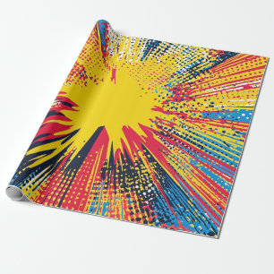 Comic Style Pop Art Explosion (3) Wrapping Paper