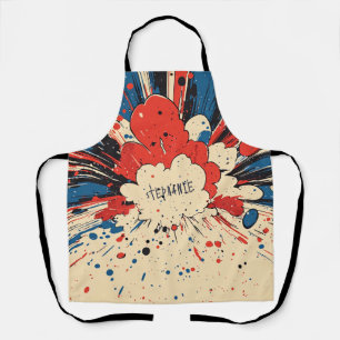Comic Style Pop Art Explosion (4) Apron