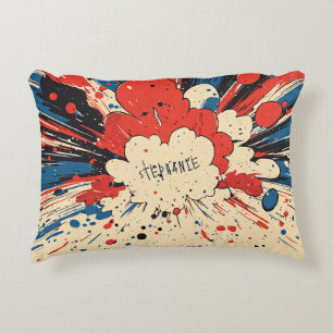 Comic Style Pop Art Explosion (4) Decorative Cushion