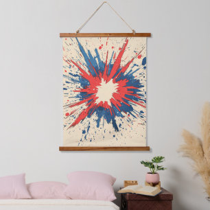 Comic Style Pop Art Explosion (5) Hanging Tapestry