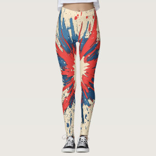 Comic Style Pop Art Explosion (5) Leggings
