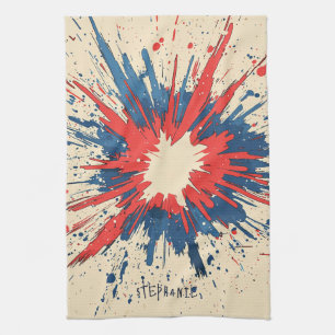 Comic Style Pop Art Explosion (5) Tea Towel