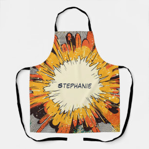 Comic Style Pop Art Explosion (6) Apron