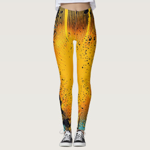 Comic Style Pop Art Explosion (8) Leggings