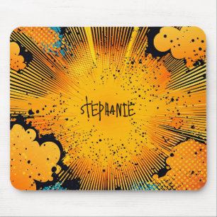 Comic Style Pop Art Explosion (8) Mouse Mat