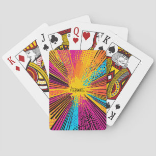 Comic Style Pop Art Explosion (9) Playing Cards