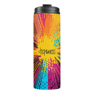 Comic Style Pop Art Explosion (9) Thermal Tumbler