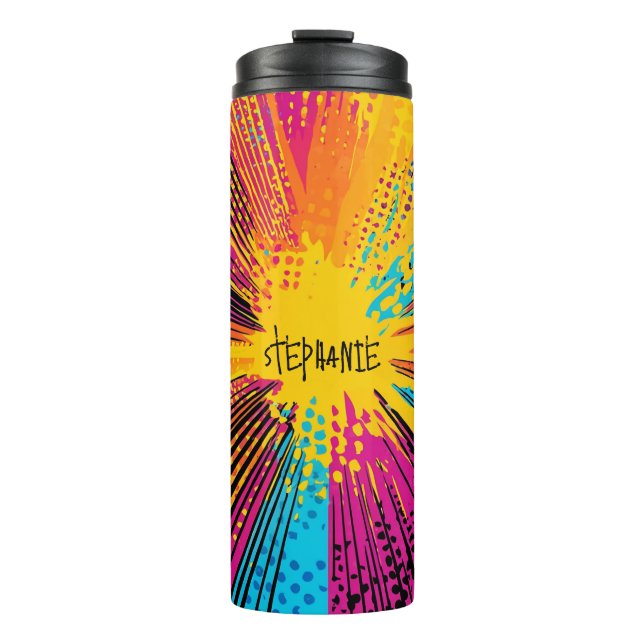 Comic Style Pop Art Explosion (9) Thermal Tumbler (Front)