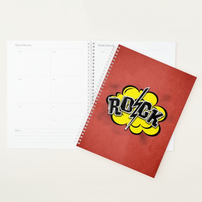 Comic style rock planner (Display)