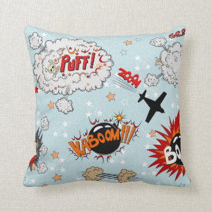 Comic Style Super Hero Design Cushion