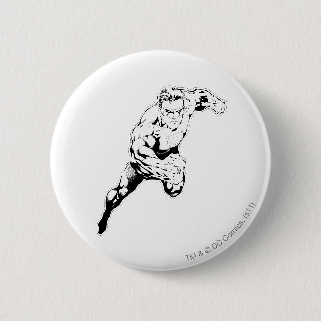 Comic Style - Swift Jump, Black and White 6 Cm Round Badge (Front)