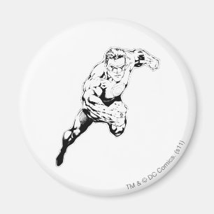 Comic Style - Swift Jump, Black and White Magnet