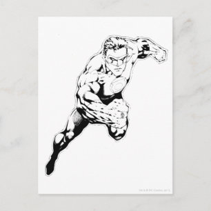 Comic Style - Swift Jump, Black and White Postcard