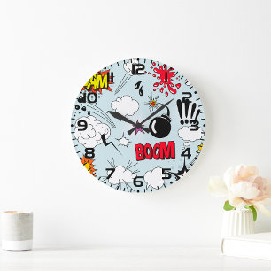Comic Symbols  Large Clock
