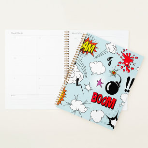 Comic Symbols Spiral Planner