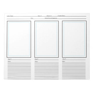 Comic Template Notepad