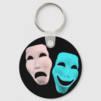 Comic Theatre Masks Key Ring