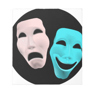 Comic Theatre Masks Notepad