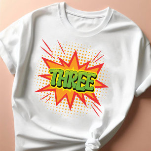 Comic Theme 3rd Happy birthday Daughter Colourful Tri-Blend Shirt