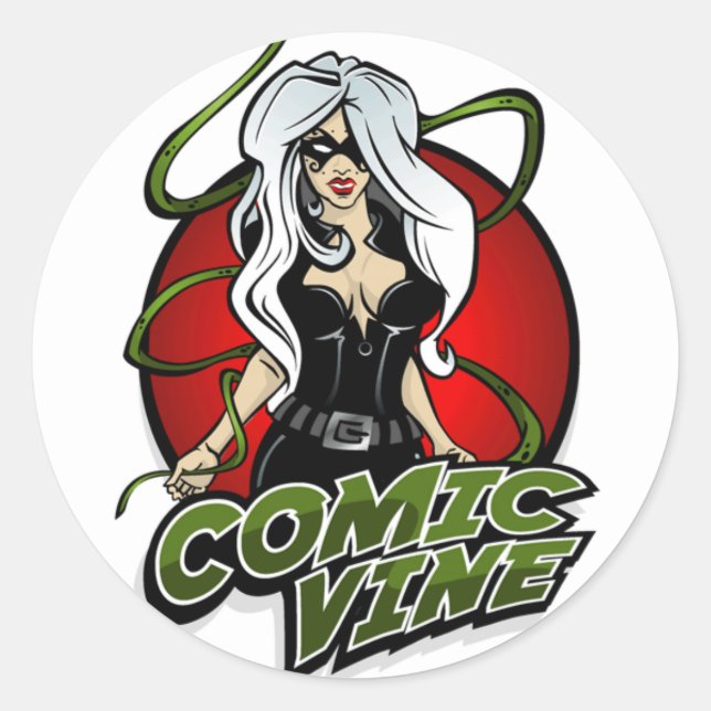 Comic Vine Logo Red sticker (Front)