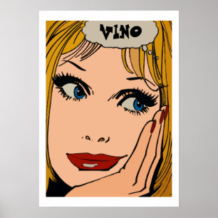 Comic Woman  Face, edit Poster