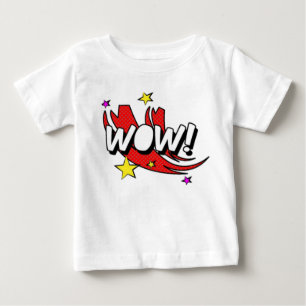 Comic Wow Sticker Baby T-Shirt
