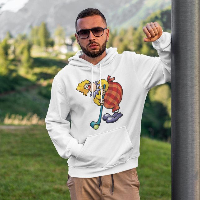 Comical Clown Hockey Player Hoodie (Creator Uploaded)