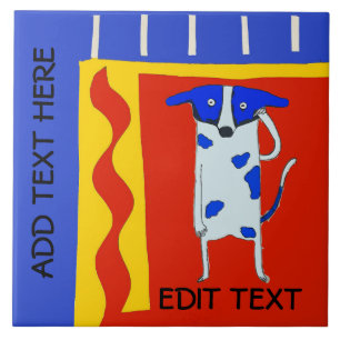 Comical Dog, edit text Tile