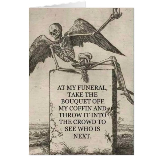 Comical Funeral, add text, (Front)