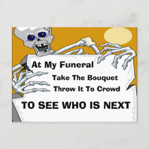 Comical Funeral Card