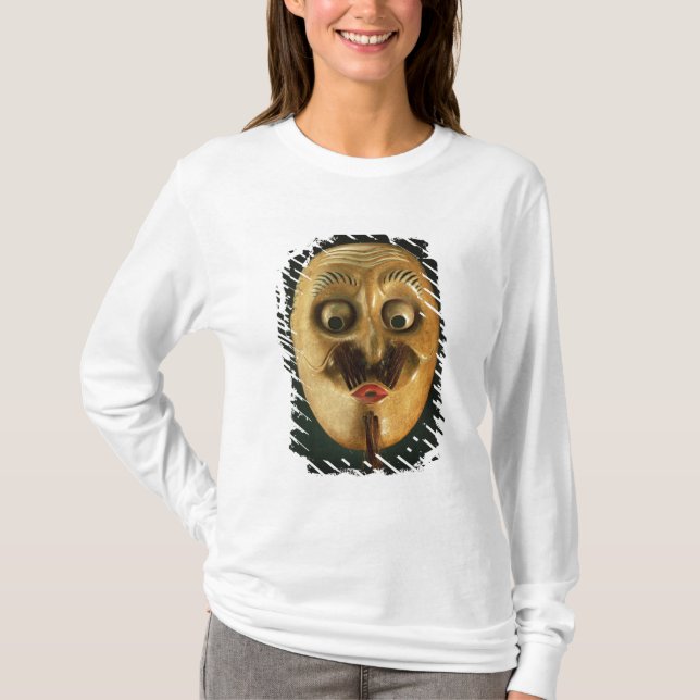 Comical Mask, Noh Theatre T-Shirt (Front)