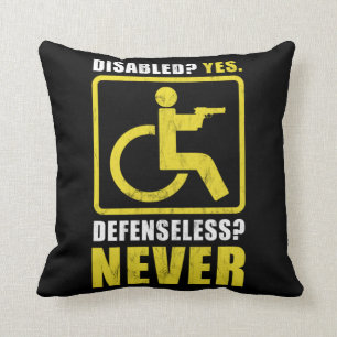 Comical Men Women Handicap Funny Wheelchair Disabl Cushion