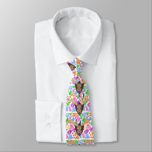 Comical Moose Neck Tie