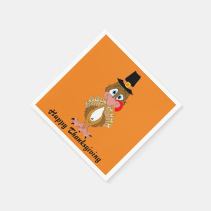 Comical Thanksgiving Turkey Napkin