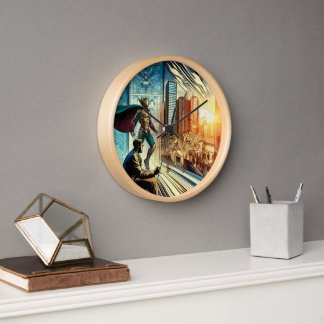 Comics art image  clock