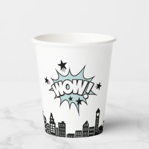 Comics Book Superhero Birthday Paper Cups