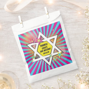 Comics Comic Book Bar Mitzvah Star of David Favour Bags