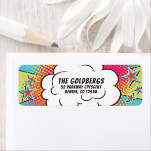 Comics Comic Book Bar or Bat Mitzvah Address