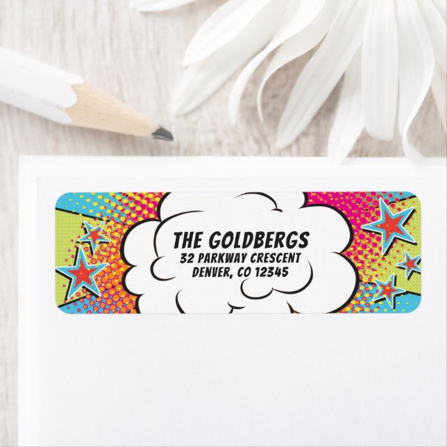 Comics Comic Book Bar or Bat Mitzvah Address (Insitu)