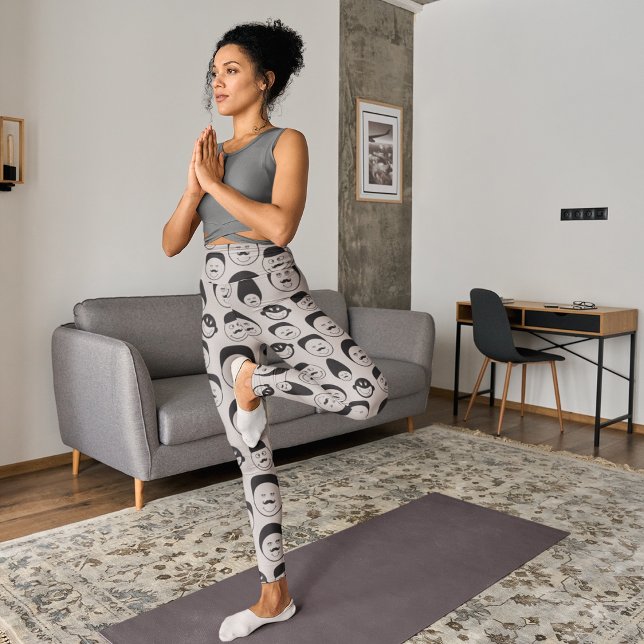 comics faces leggings (Creator Uploaded)