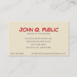 Comics II Business Card