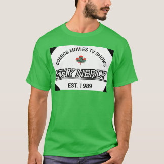 Comics MoviesV Shows Stay Nerdy Est 1989 family T-Shirt