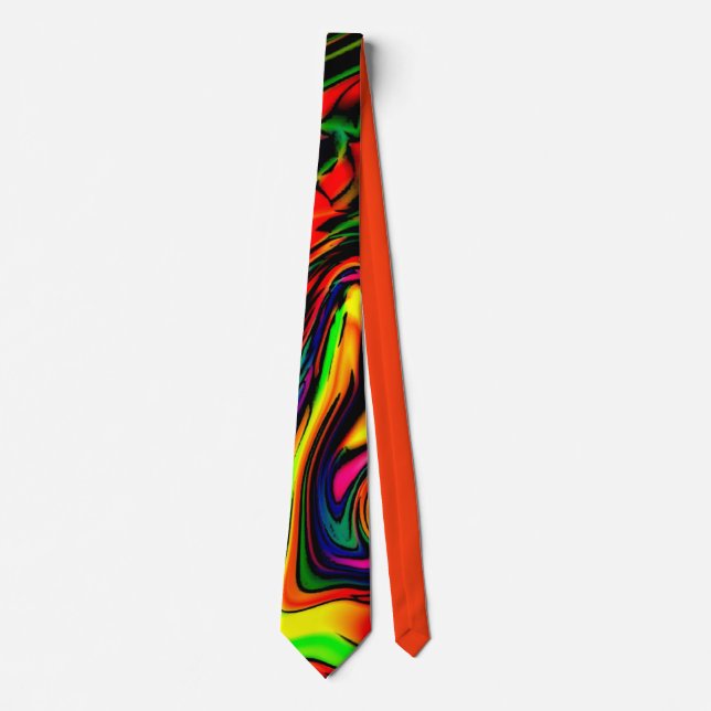Comics Style Colour Swirl Tie (Front)