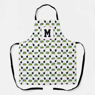 Comics Superhero INITIAL Boom Bomb Smart Fun  Apron