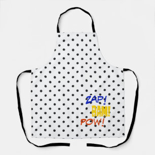 Comics Zap! Bam! Pow! Funny Colourful Superhero Apron